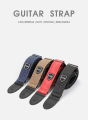 Retro Design Adjustable Embroidered Cotton Guitar Strap Widening and Thickening for Electric Acoustic Wooden Guitar Bass Belt. 