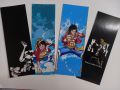 One peace anime Luffy Bookmarks - Pack of 4 - (Size: 15 x 5 cm). 