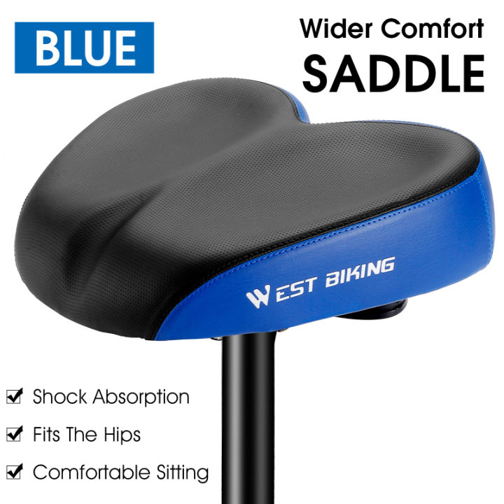 WEST%20BIKING%20Comfortable%20Bicycle%20Saddle%20Double%20Shock%20Absorption%20Commuter%20Cycling%20Seat%20High%20Elastic%20Widen%20MTB%20Road%20Bike%20Cushion%20-%20Image%208