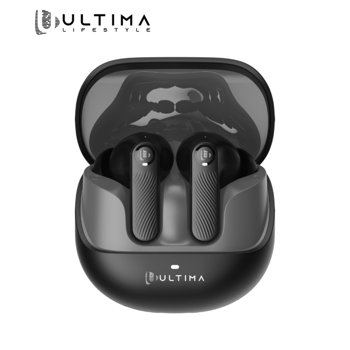 (New Launch) Ultima Atom Buds 2 | Powered by Ultima Supreme Sound | 120 Hrs Total Playtime | 50ms Latency | Bluetooth V5.4 | Ultima Link App Support | ANC upto 32 dB | Quad Mic | Low Latency Game Mode | Multi-Point Connectivity