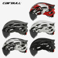 Lightweight Bicycle Helmet MTB Mountain Road Comfortable Breathable Led Safety Bike Helmets Men Women Detachable Goggles 59-61CM. 
