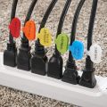 Cable Labels by Wrap-It Storage,  Multi-Color (18 Pack) - Write On Cord Labels, Cable Tags and Wire Tags for Cable Management. 