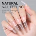 NAVOLUTION 120Pcs False Nails Acrylic False Nails Coffin Artificial Nails Transparent Matte False Nails For Extension. 