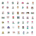 100pcs The Disastrous Life of Saiki K Stickers Phone Case Luggage DIY Decorative Supplies Waterproof Stickers. 