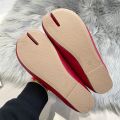 Women Flats Tabi Ninja Shoes Woman Microfiber Leather Comfy Flats Split Toe Slippers Soft Bottom Loafers 2024 New Fashion Design.