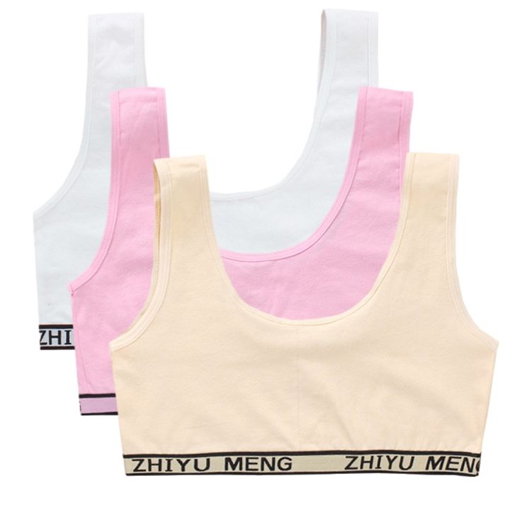 3PCS%20Teenage%20Girls%20Training%20Bras%20Vests%20Puberty%20Adolesent%20Students%20Underwear%20Brassiere%20Letters%20Wireless%20Children%20Tube%20Tank%20Tops%20-%20Image%202