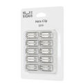 Nusign Paper Clip Silver Color Metal Document Binding Note Clips Bookmark Office Supplies.