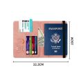 RFID Passport Cover PU Waterproof Travel Document Business Bandage Passport Holder Credit ID Card Wallet Multifunction Protector. 