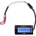 NORXI Motorcycle 4-in-1 Multifunction Gauge Mini 4 Meter (RPM Tachometer+Cylinder Head Temp+Voltmeter+Clock) 4in1 Multi-Functional Gauge Digital Multimeter Engine Temperature Meter. 
