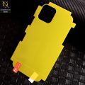 iphone 13 mini Protector Cover - Transparent Hydro Jell Skin Film Unbreakable Back Protector Sheet. 