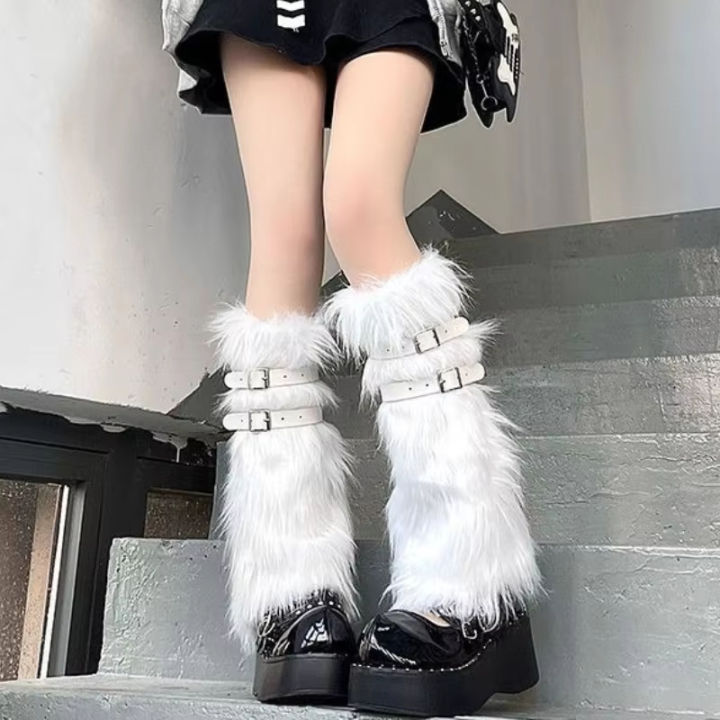 Furry%20Leg%20Warmers%20Women%20Sweet%20Lolita%20Leather-Buckle%20Plush%20Leg%20Covers%20Y2k%20Hottie%20Subculture%20JK%20Long%20Socks%20Punk%20Gothic%20Foot%20Covers%20-%20Image%205