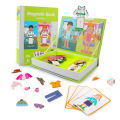 Kids Intelligent 3D Jigsaw Toys Magnetic Puzzle Book Brain Training Games Montessori Educational Toys for Xmas Toys Kids . 