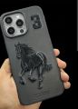 New antique iPhone 11.12. 13, 14, 15 , 16.. pro and pro max Santa Barbara leather polo horse cover. 