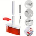 5 In 1 Multifunctional Keyboard Cleaning Brush Kit Earphone Computer Keycap Puller Cleaner Wireless Earbuds Gap Dust Remover Set.