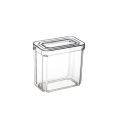 New Refrigerator Organizer Bin Stackable Fridge Food Storage Box With Handle Clear Plastic Pantry Food Freezer Organizer Tool.