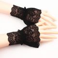 1Pair Fashion Detachable Fake Sleeves Spring Autumn Wild Sweater Decorative Sleeves Lace Ruffles Elbow Sleeve Cuff universal.