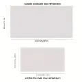 1Pc Keep Your Refrigerator Washing Machine Clean Dust-Free With This Dust Cover With Pockets. 