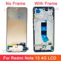 100% Tested Screen pantalla for Xiaomi Redmi Note 13 4G Lcd Display Digital Touch Screen for Redmi Note 13 4G 23129RAA4G Part. 