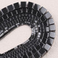 Black Square Natural Hematite Stone Beads 2/3/4/6/8/10mm Loose Spacer Beads For Jewelry Making Diy Bracelets Necklaces Supplies.