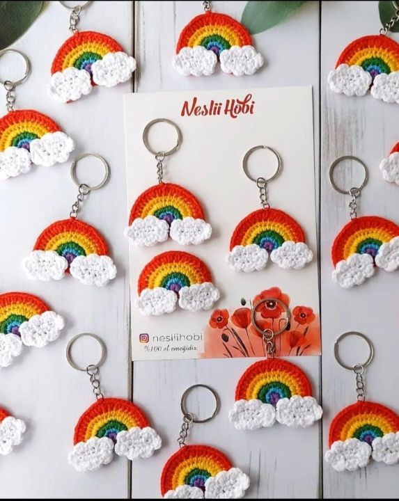 rainbow%20keychains%20for%20girls,colorful%20rainbow%20crochet%20keychain%20for%20kids%20bags.%20-%20Image%203