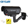Fake Camera Outdoor Indoor CCTV Surveillance Simulation Dummy Camera With Flashing LED Light Home Security Protection Bullet Cam. 