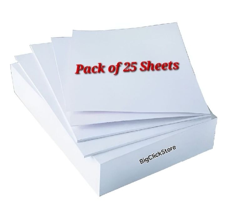 Pack of 25 Bulk Printing Papers A4 Size - White | Daraz.pk
