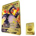 LIUHYLG Charizard VMAX Metal Gold Card - Collector's Rare Shiny Gold Purple - Limited Supply JIANXINENLI. 