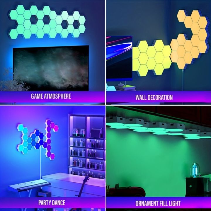 RGB%20Intelligent%20Hexagonal%20Wall%20Lamp%20Color-changing%20Ambient%20Night%20Light%20DYI%20Shape%20Music%20Rhythm%20APP%20Control%20For%20Game%20Room%20Bedroom%20-%20Image%207