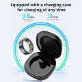 2024 COLMI R02 Smart Ring with Charging Case for Men Women, Battery Life, 39 Days, Health Monitor, 5ATM Waterproof.