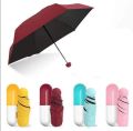 7” mini capsule umbrella with cute capsule case. 
