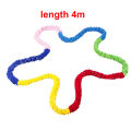 Kindergarten Outdoor Team Cooperation Sport Toys Training Equipment Elasticity Rope Loop Southeast Northwest Running Kids Game. 