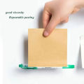 3 Packs Kraft Paper Sticky Note Pad, Memo Note Pad With Grids Lines, Perfect for Memo Notes& Reminders. 