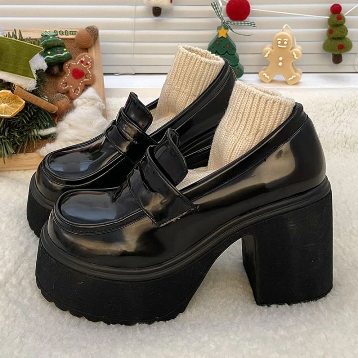 Retro%20Le%20Fu%20Shoes%202024%20New%20Thick%20Soled%20High%20Heels%20Daily%20Luxury%20Women's%20Solid%20Color%20Temperament%20Mary%20Jane%20with%20Follow-up%20Shoes%20-%20Image%202