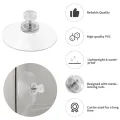 10 Pcs Clear Suction Cups PVC Vacuum Suction Cup Holder Plastic Suction Cups with Screws for Bathroom Kitchens Offices. 