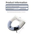 1pc Thickened U-Shaped Toilet Seat Cover Zipper Style Toilet Seat Pad Winter Waterproof Seat Pad Household Thick Toilet Pad.