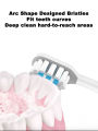 4PCS Replacement Brush Heads For Mijia T301 T302 T501 T501C Sonic Electric Toothbrush Head Soft Bristle.