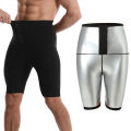 Men Workout Tummy Control Leggings Lose Weight Thermal Sauna Suits Sweating Burning Fat Abdomen Reducer Fitness Slimming Shorts. 
