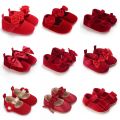 Red Baby Shoes Princess Fashion Sneakers Infant Toddler Soft sole Anti Slip First Walkers 0-1 Year Old Baby Dance Shoes. 
