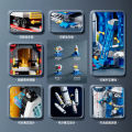Space Rocket Launch Center Building Blocks, Aerospace Spacecraft Station Model Bricks, DIY Aviation City Toys for Kids. 