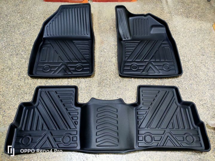 Toyota Chr TPE Rubber Floor Mats Tray Type Imported Premium Quality 3 Pcs Set Waterproof, Washable and ScratchProof