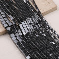 Black Square Natural Hematite Stone Beads 2/3/4/6/8/10mm Loose Spacer Beads For Jewelry Making Diy Bracelets Necklaces Supplies.