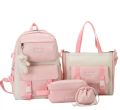 4pcs girls college bagpack. 