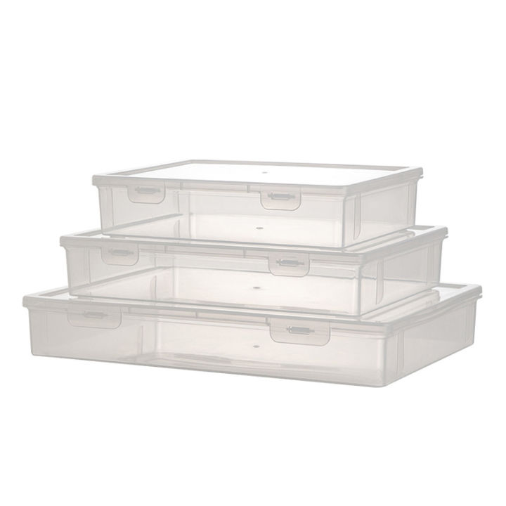 Book A4 Document Storage Box Desktop Office Test Paper Storage Certificate Storage Box Transparent Data Sorting File Box