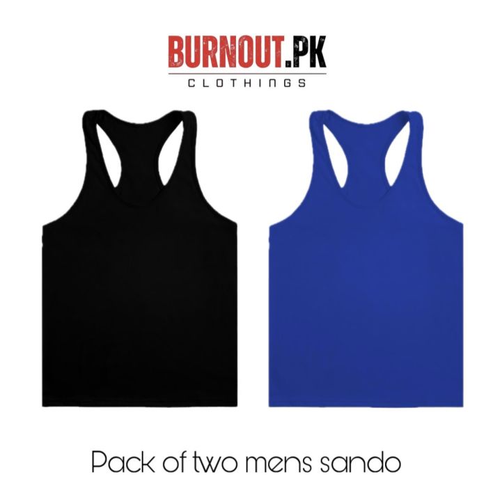 BURNOUT.PK NEW TRENDY SUMMER COLLECTION PACK OF 2 MENS JYM SANDO
