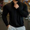 2026 Men's Quick Dry Basketball Running Jackets zipper Sports Coat cardigan Hooded Tops Mesh breathable Men Fitness jacket. 