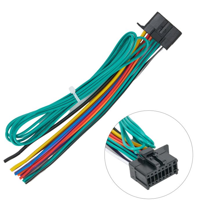 16 Pin Cable Adapter Plug Car Radio Plug Stereo Wiring Harness For 2010-Up Pioneer DEH Model