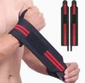 2Pcs Black OK Cloth Gym Wrist Wraps – Sports & Workout Wristbands for Weightlifting, Running, Basketball, Football & Fitness. 