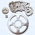 Motorcycle chain kit/ sprocket kit complete  for Cd100/ Pridor 100cc ( ish malyasia quality ). 