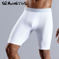 Long Leg Shorts Boxer Men’s Underwear Men's Underwear Men Panties Men Underpants Boxershorts High Quality Natural Cotton Sexy. 
