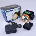 Head torch, rechargeable, waterproof, can be used in the rain, hiking torch, head torch Forehead flashlight, head light, tapping rubber, spotting animals, catching frogs, catching insects. 
